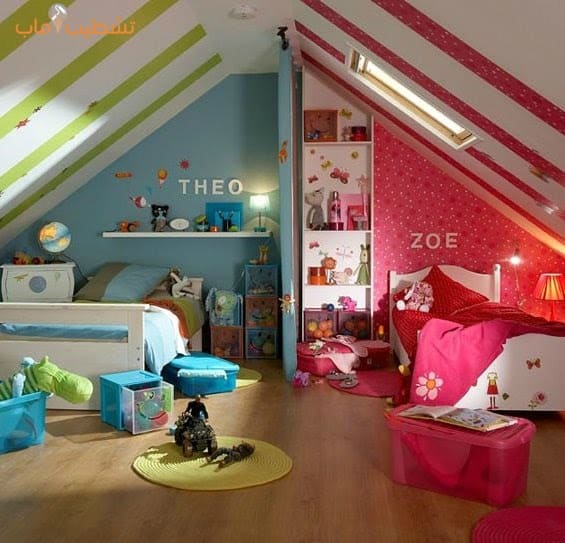 ألوان غرف نوم البنات والاولاد